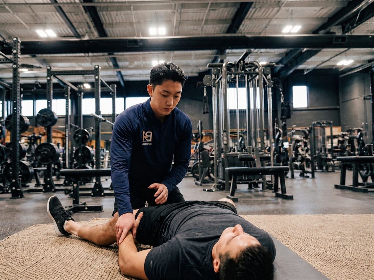 The B4 coach working with a client